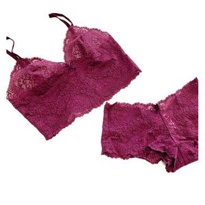 Victoria’s Secret Lace Bralette and Panty Set
